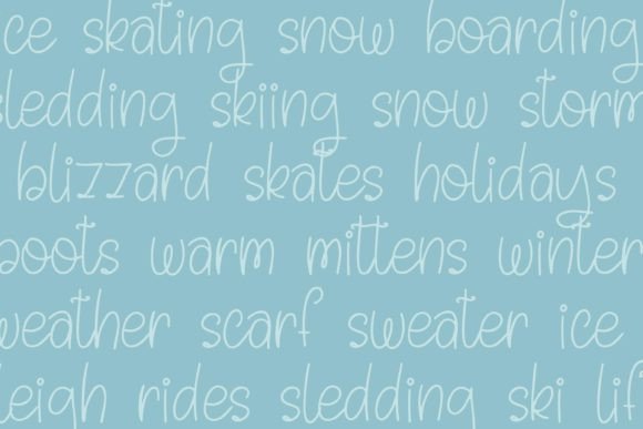 Wonderful Winter Font Poster 9