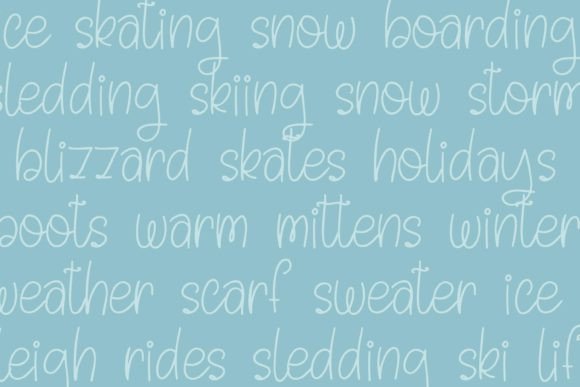 Wonderful Winter Font Poster 9
