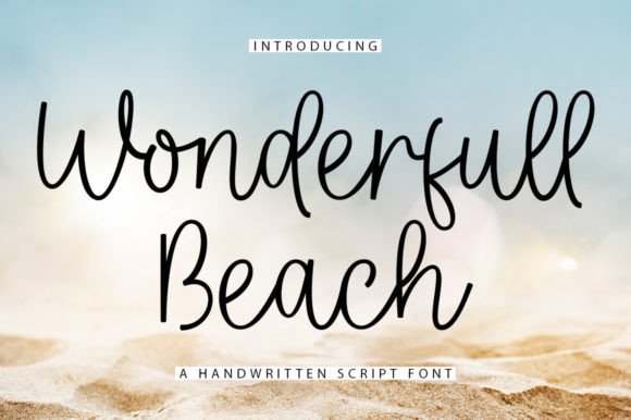 Wonderfull Beach Font Poster 1