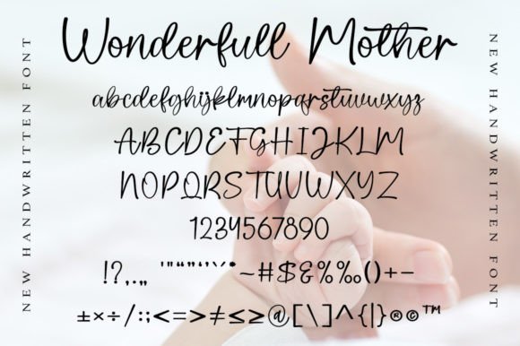 Wonderfull Mother Font Poster 5