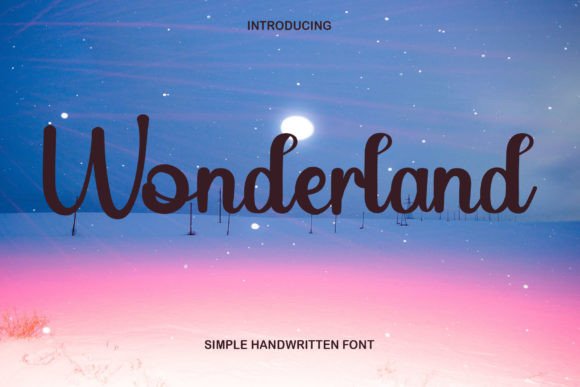 Wonderland Font Poster 1