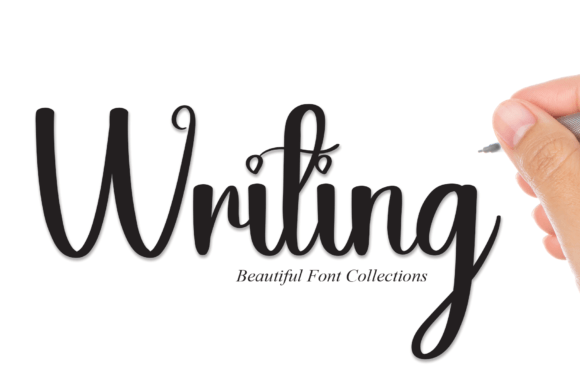 Writing Font Poster 1