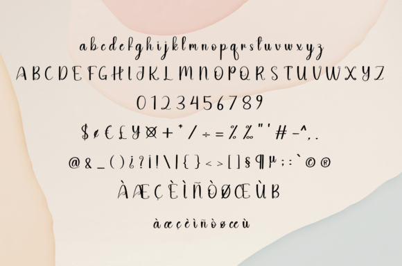 Writing Font Poster 6