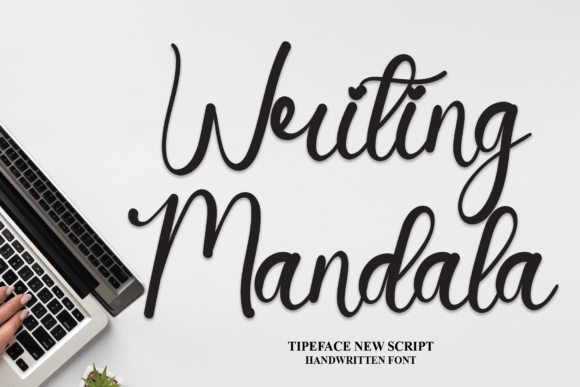 Writing Mandala Font Poster 1