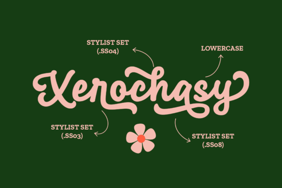 Xerochasy Font Poster 3