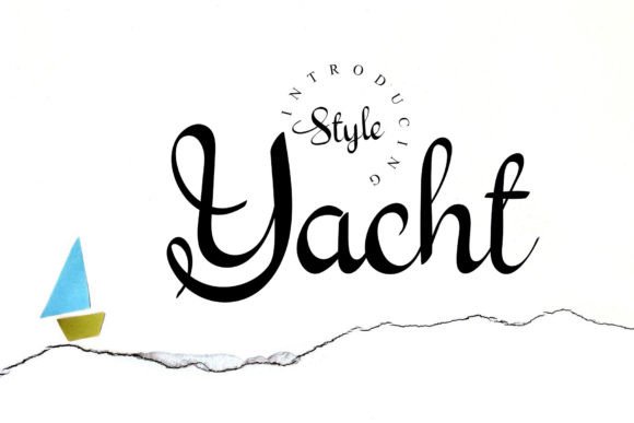 Yacht Font Poster 1