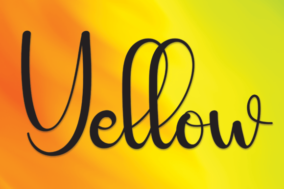 Yellow Font