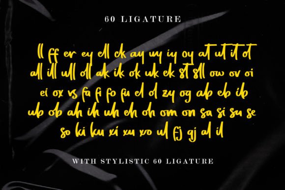 Yellow Black Font Poster 7