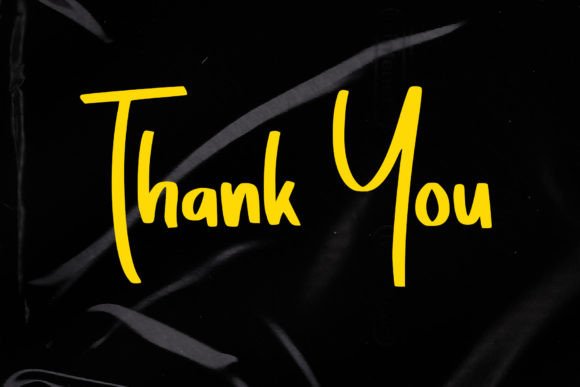 Yellow Black Font Poster 8