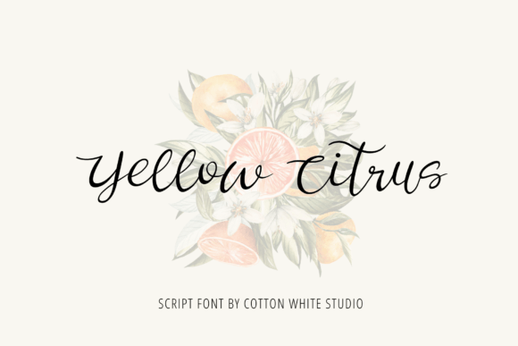 Yellow Citrus Font