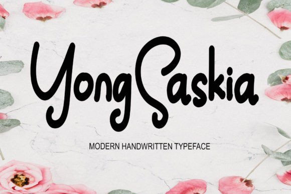 Yong Saskia Font Poster 1