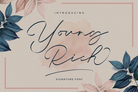 Young Rich Font Poster 1