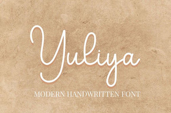 Yuliya Font Poster 1