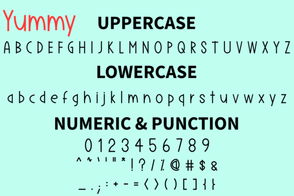 Yummy Font Poster 5