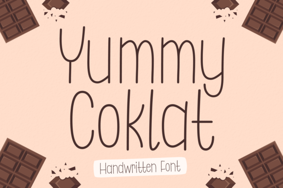 Yummy Coklat Font Poster 1