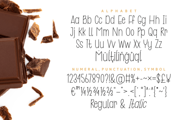 Yummy Coklat Font Poster 6