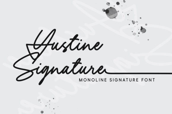 Yustine Signature Font