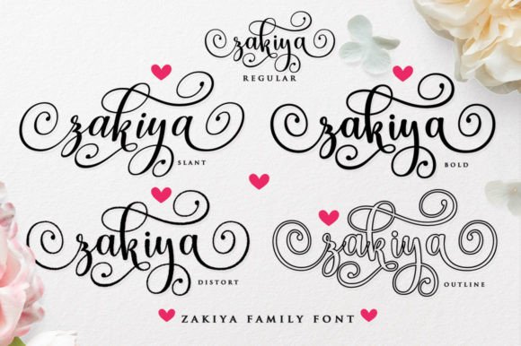Zakiya Font Poster 4