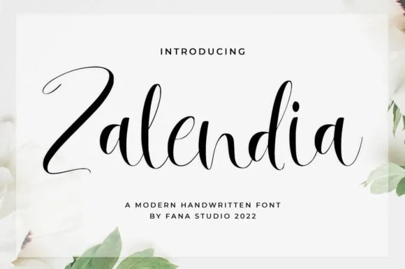 Zalendia Font Zalendia Font Poster 1