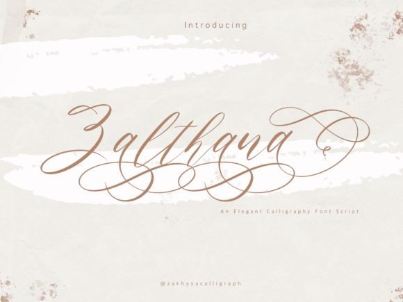 Zalthana Font Poster 1