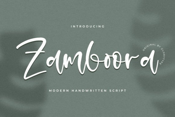 Zamboora Font Poster 1