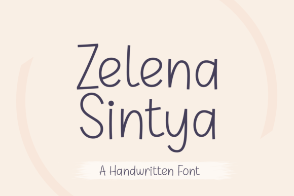 Zelena Sintya Font Poster 1