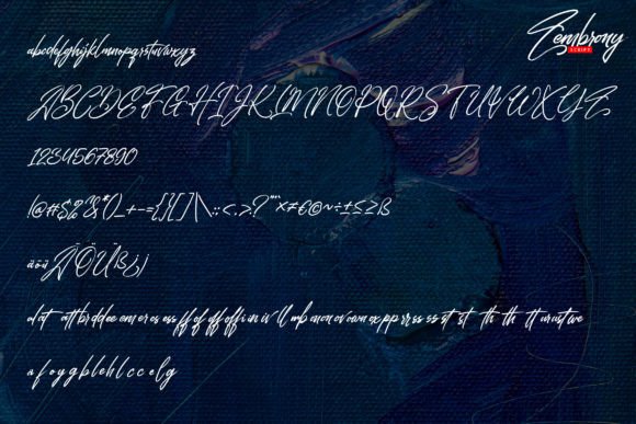 Zembrony Font Poster 5
