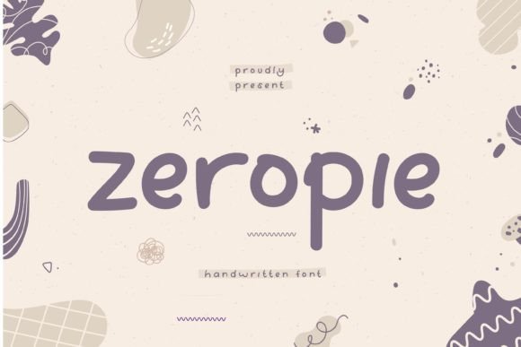 Zeropie Font Poster 1