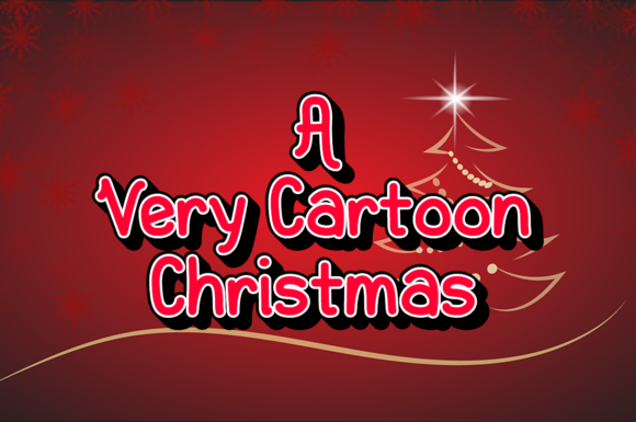 A Very Cartoon Christmas Font Poster 1