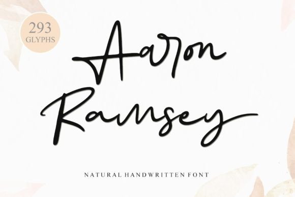 Aaron Ramsey Font Poster 1