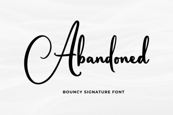 Abandoned Font Poster 1