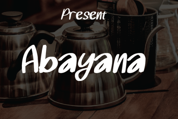 Abayana Font Abayana Font Poster 1