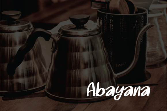 Abayana Font Poster 4