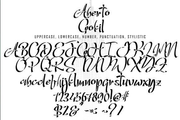 Aberto Gokil Font Poster 11
