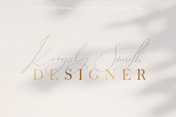 Abiding Love Font Poster 11