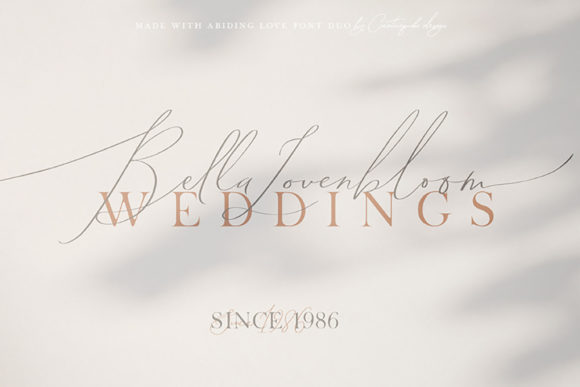 Abiding Love Font Poster 12