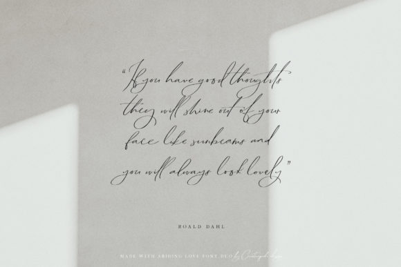 Abiding Love Font Poster 8