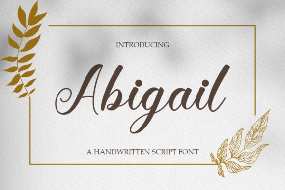 Abigail Font Poster 1