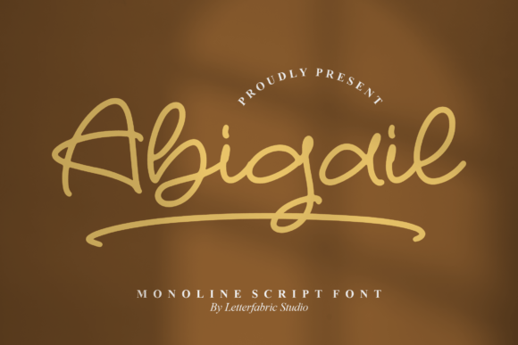 Abigail Font Poster 1