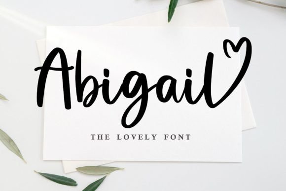 Abigail Font Poster 1