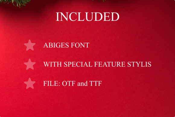 Abiges Font Poster 2