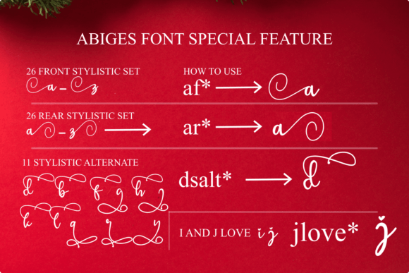 Abiges Font Poster 3