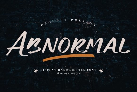 Abnormal Font Poster 1