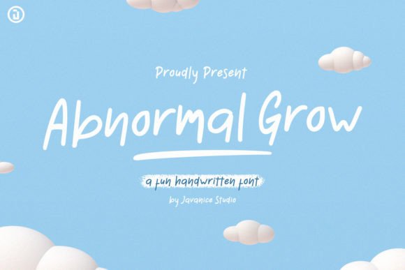 Abnormal Grow Font Poster 1