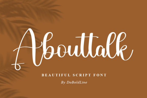 Abouttalk Font Poster 1