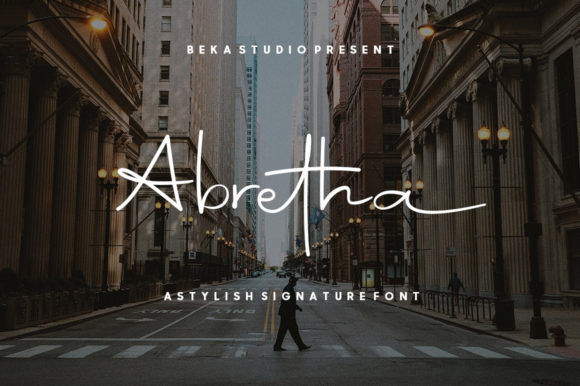 Abretha Font Poster 1