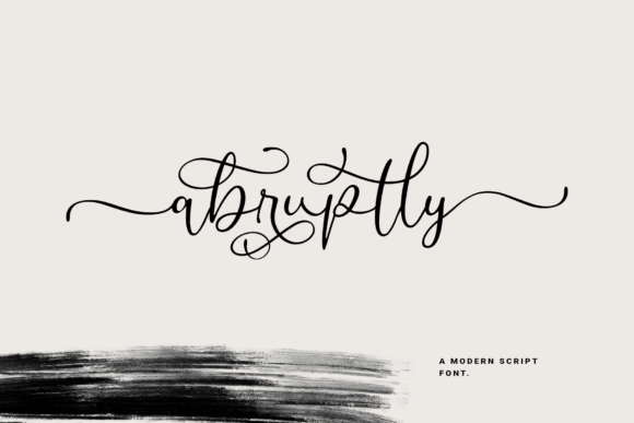 Abruptly Font Poster 1