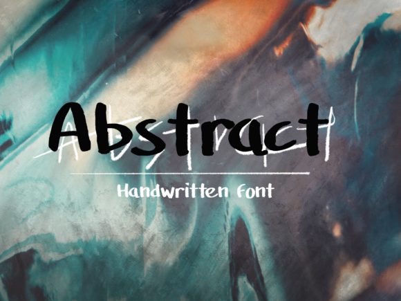 Abstract Font Poster 1