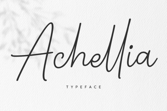 Achellia Font Poster 1