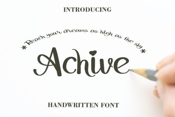Achive Font Poster 7